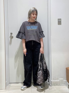 「アイテム（バックパック/リュック）」を使った、まるこさん（レディース・156cm・30代）の夏コーディネート