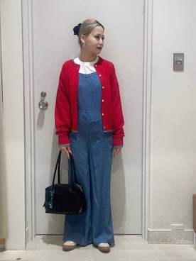 「GLOBAL WORK（グローバルワーク）のアイテム（バッグ）」を使った、まるこさん（レディース・156cm）の春コーディネート