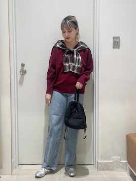 「アイテム（ピアス（両耳用））」を使った、まるこさん（レディース・156cm・30代）の秋コーディネート