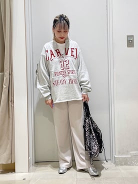 「アイテム（ピアス（両耳用））」を使った、まるこさん（レディース・156cm・30代）の秋コーディネート