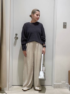 「GLOBAL WORK（グローバルワーク）のアイテム（トップス）」を使った、まるこさん（レディース・156cm）の春コーディネート