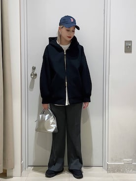 まるこさん（レディース・156cm）の冬コーディネート