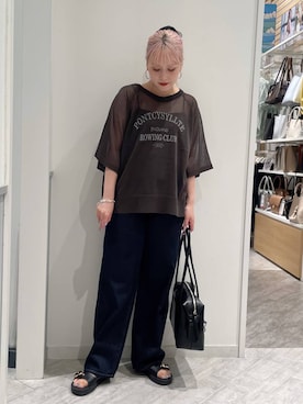 「アイテム（ボストンバッグ）」を使った、まるこさん（レディース・156cm・30代）の夏コーディネート
