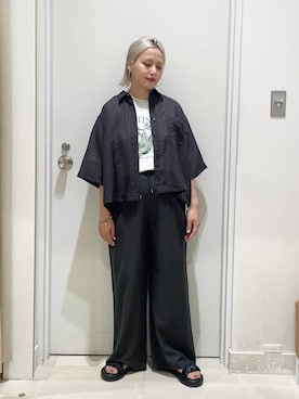 「GLOBAL WORK（グローバルワーク）のアイテム（アクセサリー）」を使った、まるこさん（レディース・156cm）の夏コーディネート