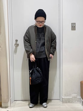 「アイテム（スウェット）」を使った、まるこさん（レディース・156cm・30代）の秋コーディネート