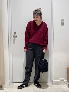 「キャミソール」｜まるこさん（レディース・156cm・30代）の秋コーディネート