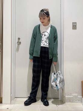 「アイテム（ピアス（両耳用））」を使った、まるこさん（レディース・156cm・30代）の秋コーディネート
