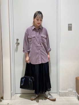 「アイテム（ピアス（両耳用））」を使った、まるこさん（レディース・156cm・30代）の秋コーディネート