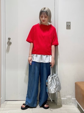 「アイテム（スウェット）」を使った、まるこさん（レディース・156cm・30代）の夏コーディネート