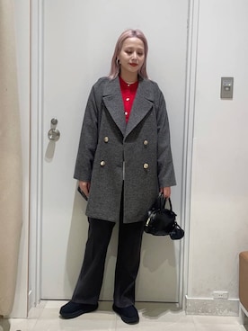 まるこさん（レディース・156cm）の冬コーディネート