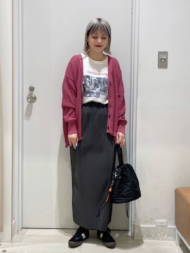 「アイテム（カーディガン/ボレロ）」を使った、まるこさん（レディース・156cm・30代）の夏コーディネート