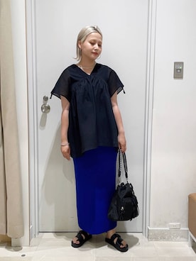 まるこさん（レディース・156cm）の夏コーディネート