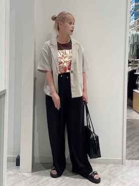 「アイテム（テーラードジャケット）」を使った、まるこさん（レディース・156cm・30代）の夏コーディネート