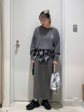 「アイテム（ピアス（両耳用））」を使った、まるこさん（レディース・156cm・30代）の秋コーディネート