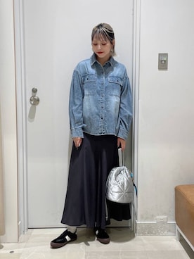 「キャミソール」｜まるこさん（レディース・156cm・30代）の秋コーディネート