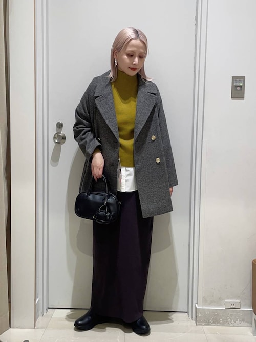 セール】軽やかストレッチ襟2WAYミドルコート/499658（チェスター