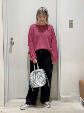 「キャミソール」｜まるこさん（レディース・156cm）の夏コーディネート
