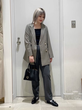 「ローファー」｜まるこさん（レディース・156cm・30代）の秋コーディネート