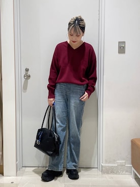 「アイテム（ピアス（両耳用））」を使った、まるこさん（レディース・156cm・30代）の秋コーディネート