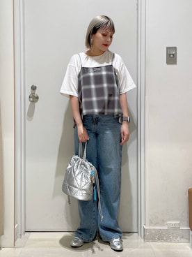 「アイテム（キャミソール）」を使った、まるこさん（レディース・156cm・30代）の夏コーディネート