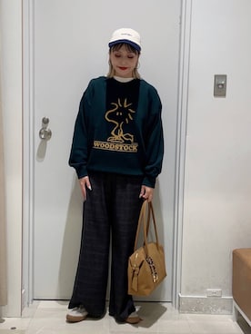 「チェック」｜まるこさん（レディース・156cm・30代）の秋コーディネート