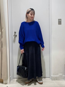 「GLOBAL WORK（グローバルワーク）のふわふわHugmeドルマンプルオーバー/595406（ニット/セーター）」を使った、まるこさん（レディース・156cm）の秋コーディネート