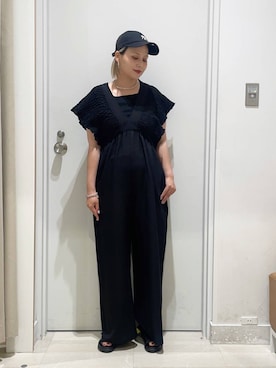 「GLOBAL WORK（グローバルワーク）のアイテム（キャップ）」を使った、まるこさん（レディース・156cm）の夏コーディネート