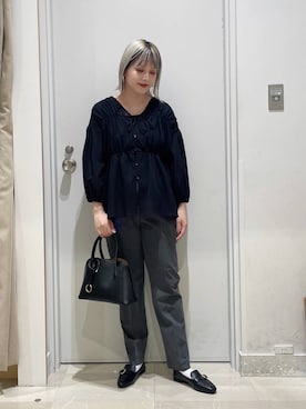 「キャミソール」｜まるこさん（レディース・156cm・30代）の秋コーディネート