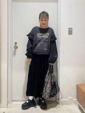 「アイテム（ピアス（両耳用））」を使った、まるこさん（レディース・156cm・30代）の秋コーディネート
