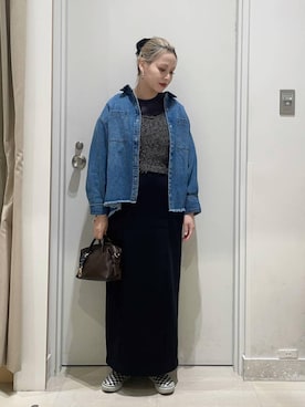 「GLOBAL WORK（グローバルワーク）のアイテム（トップス）」を使った、まるこさん（レディース・156cm）の春コーディネート