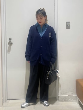 「アイテム（キーホルダー）」を使った、まるこさん（レディース・156cm）の秋コーディネート