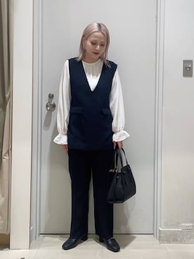 「アイテム（パンツドレス）」を使った、まるこさん（レディース・156cm・30代）の冬コーディネート