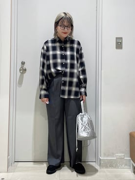 「アイテム（ローファー）」を使った、まるこさん（レディース・156cm・30代）の夏コーディネート