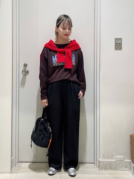 「アイテム（ピアス（両耳用））」を使った、まるこさん（レディース・156cm・30代）の秋コーディネート