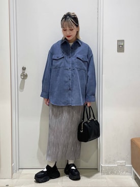 「アイテム（ピアス（両耳用））」を使った、まるこさん（レディース・156cm・30代）の秋コーディネート