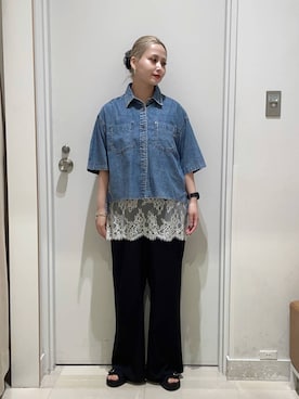 「GLOBAL WORK（グローバルワーク）のアイテム（シューズ）」を使った、まるこさん（レディース・156cm）の春コーディネート