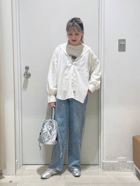 「アイテム（ピアス（両耳用））」を使った、まるこさん（レディース・156cm・30代）の秋コーディネート