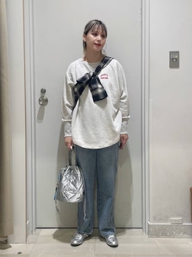 「アイテム（ピアス（両耳用））」を使った、まるこさん（レディース・156cm・30代）の秋コーディネート