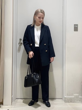 まるこさん（レディース・156cm）の冬コーディネート