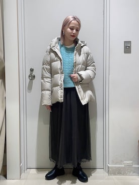 まるこさん（レディース・156cm）の冬コーディネート