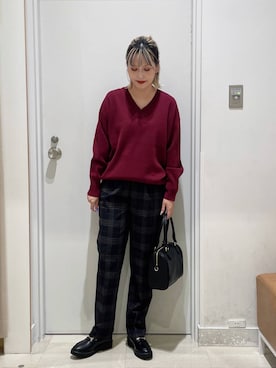 「アイテム（スウェット）」を使った、まるこさん（レディース・156cm・30代）の秋コーディネート