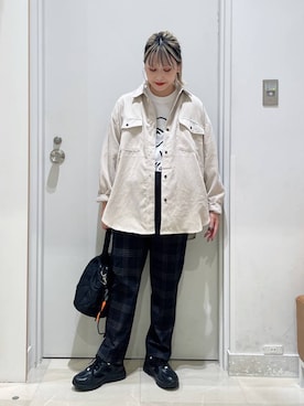 「アイテム（ピアス（両耳用））」を使った、まるこさん（レディース・156cm・30代）の秋コーディネート