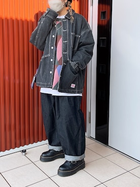 「RNA（アールエヌエー）のアイテム（ジャケット/アウター）」を使った、rinringoooさん（レディース・156cm）の冬コーディネート
