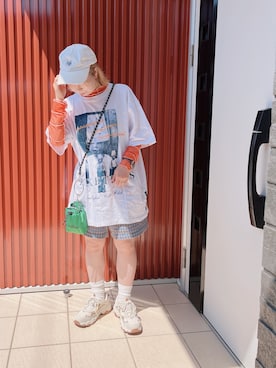 「FILA」｜rinringoooさん（レディース・156cm）の夏コーディネート