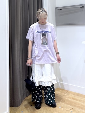 「ROSE BUD（ローズバッド）のアイテム」を使った、SAAYAさん（レディース・155cm）の夏コーディネート