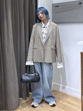 「ROSE BUD（ローズバッド）のアイテム（パンツ）」を使った、SAAYAさん（レディース・155cm）の春コーディネート