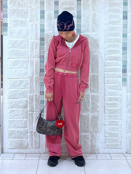 DUSTY COMPACT ZIP UP SWEAT HOODIE（パーカー）｜X-girl