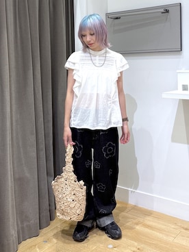 「ROSE BUD（ローズバッド）のアイテム」を使った、SAAYAさん（レディース・155cm）の夏コーディネート