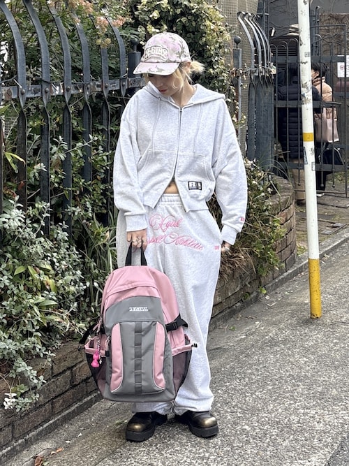 X-girl Russell コラボ スウェット セットアップ ASH グレー 【公式通販】