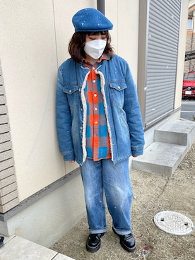 吉井紗彩さん（レディース・155cm）の冬コーディネート